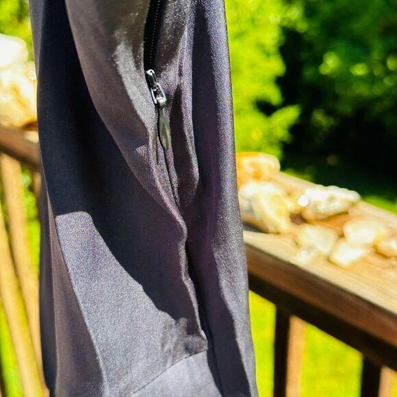 Lita 100% Silk black spaghetti strap dress XS. MSRP $248 NWT luxury - Picture 3 of 7